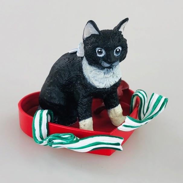Детская игровая фигурка коллекционная Bandai Домашний кот с бантом Neargo Collection Vol.4 Sweet Черный (34522068)