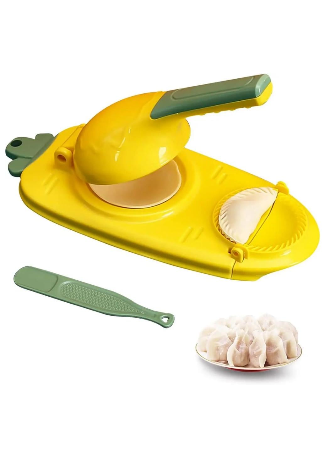 Ручная машинка-аппарат Good Idea Dumpling Mold 2в1 для приготовления вареников 27,5х23х12,4 см Желтый (23372M)