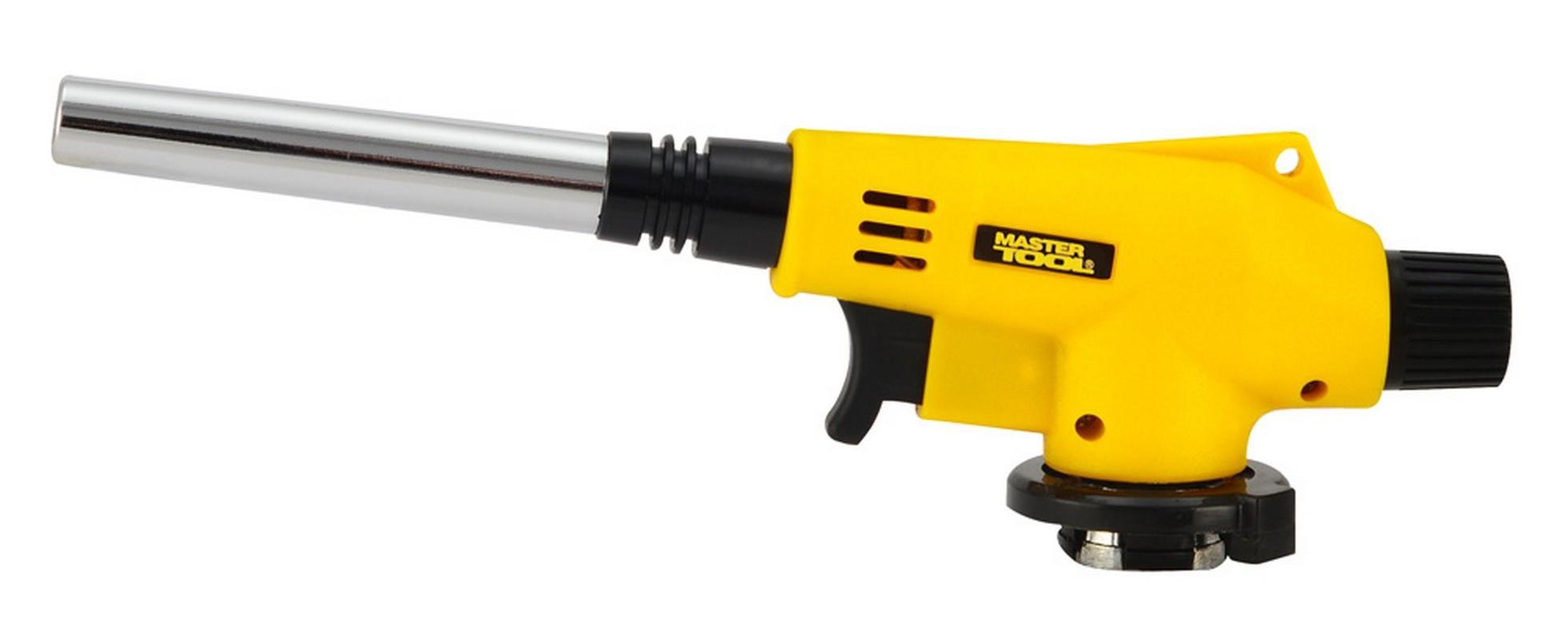 Пальник для газового балона MasterTool Луч з п’єзопідпалом подовжене сопло 1300°C (44-5036)