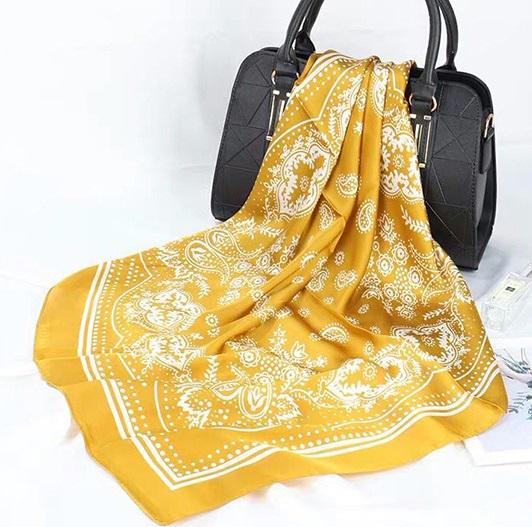 Хустка жіноча 10401 70х70 см Гірчичний (4548248) - фото 1 Хустка жіноча 10401 70х70 см Гірчичний (4548248) - фото 1