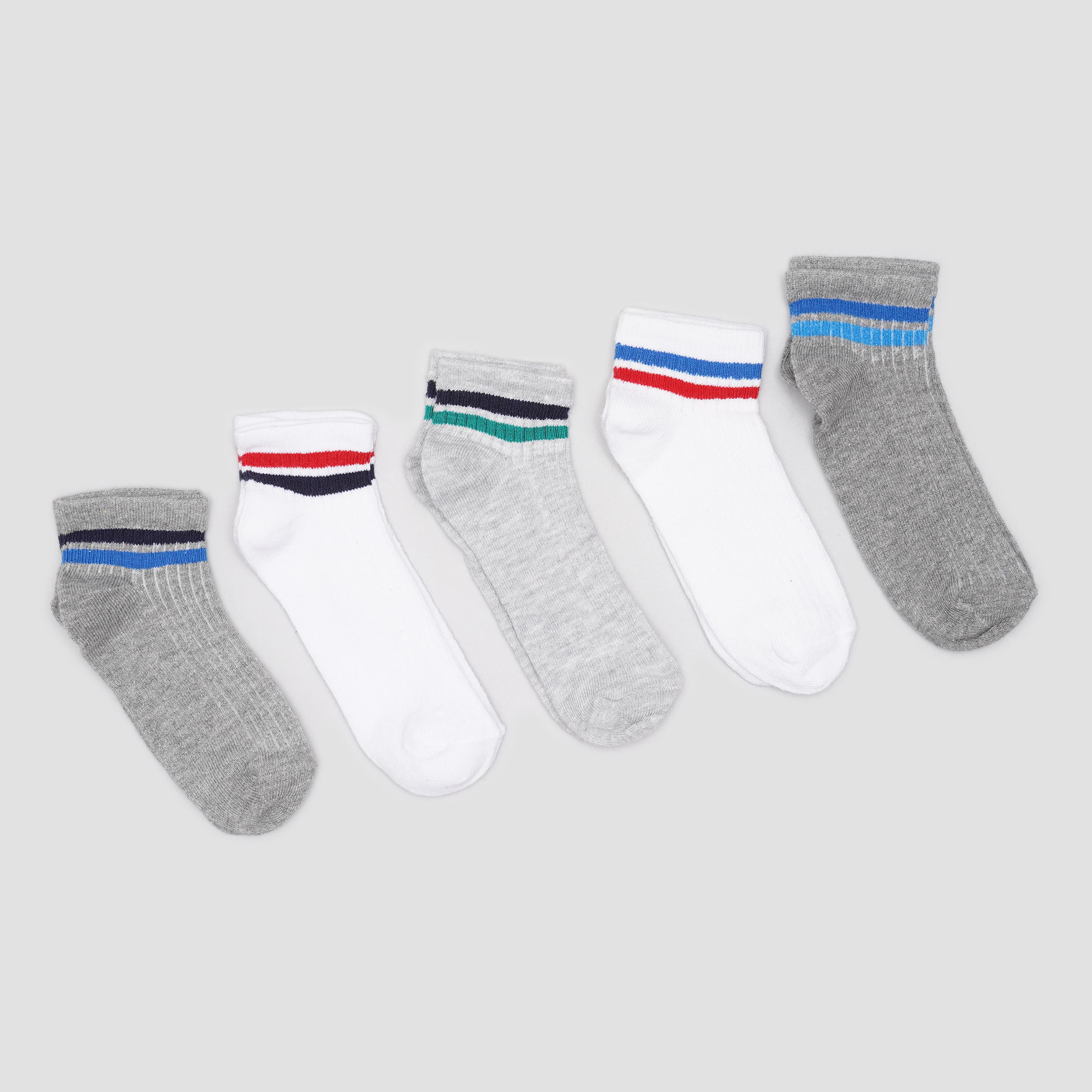 Шкарпетки C&A 5 пар р. 24-26 Біло-сірий (30097845757)