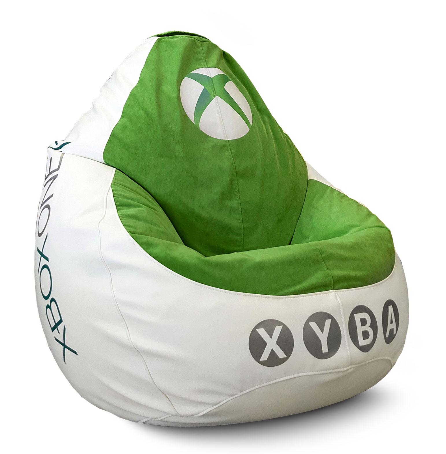 Кресло мешок iPuff XBOX ONE Велюр Экокож XXXL 100х135 см