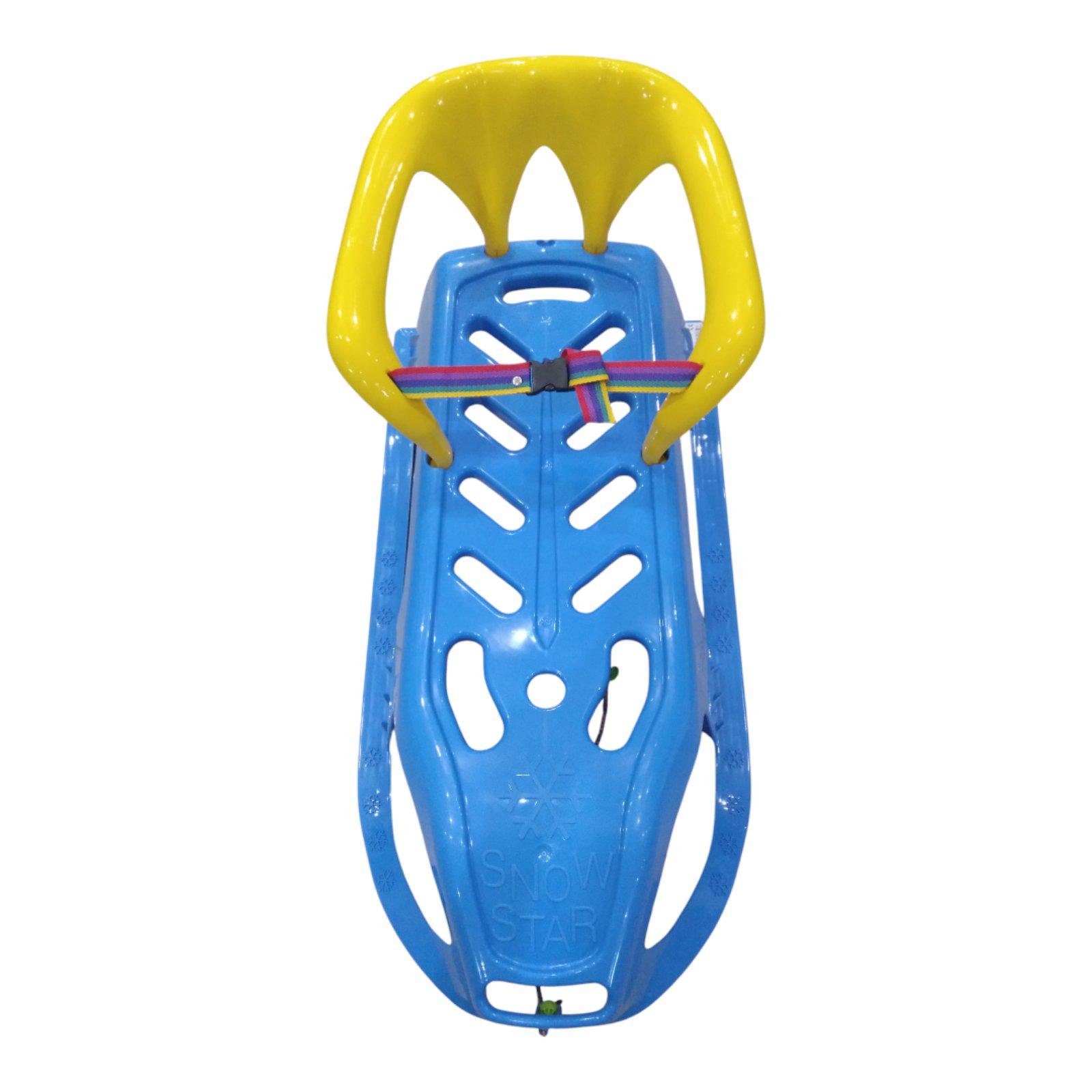 Санки-дитячі зі спинкою Marmat Snow Star Синій (11119) - фото 5