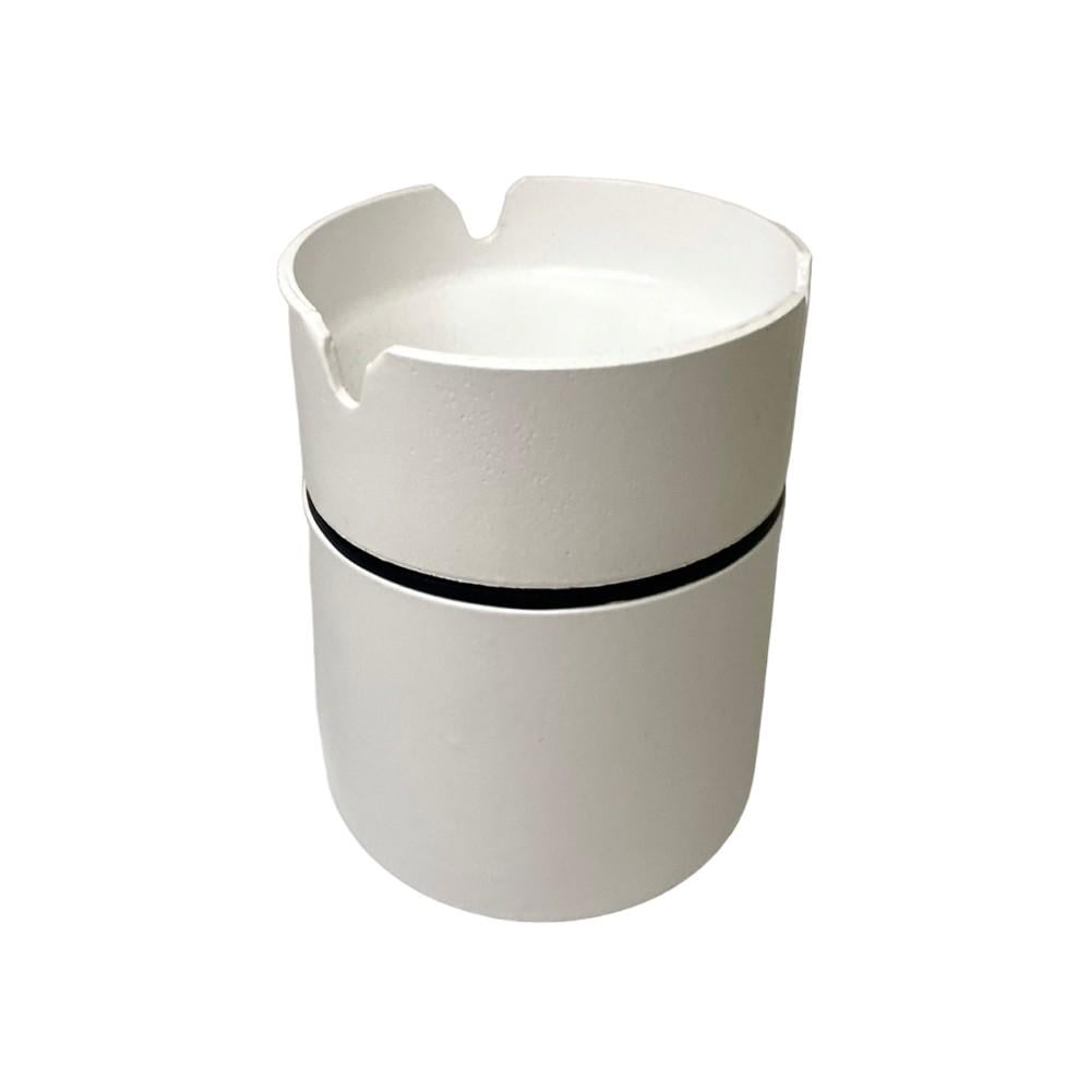 Пепельница настольная из нержавеющей стали Mini 9 см Белый (14020928)