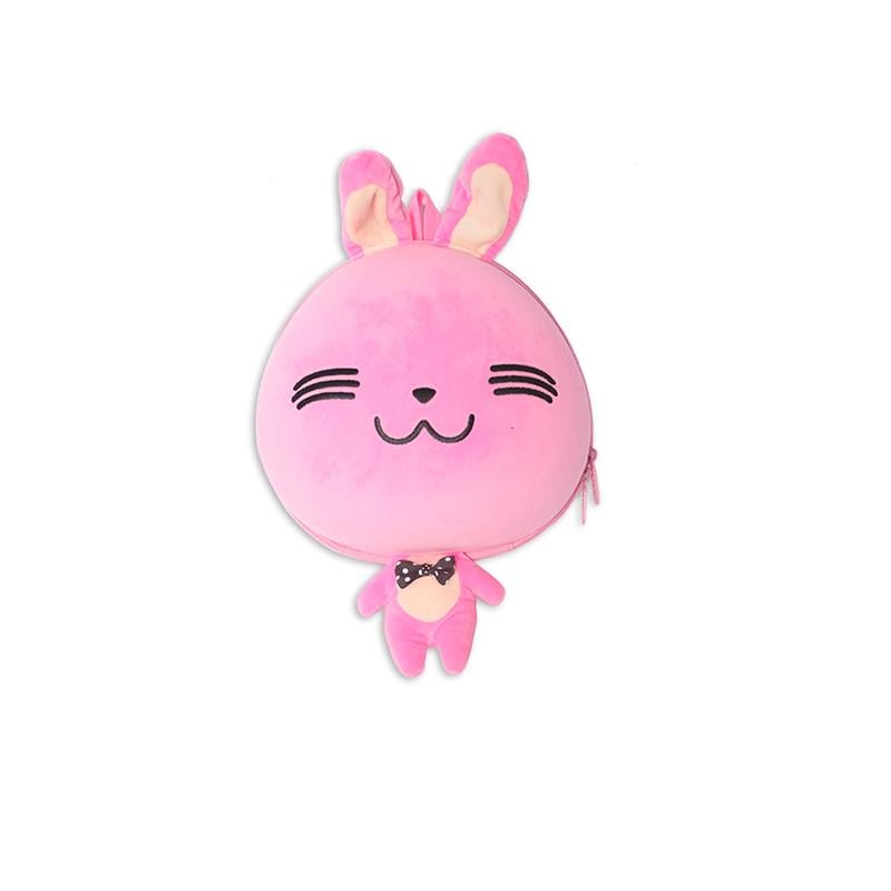 Дитячий рюкзак SuperCute Bunny Pink у вигляді зайчика Рожевий