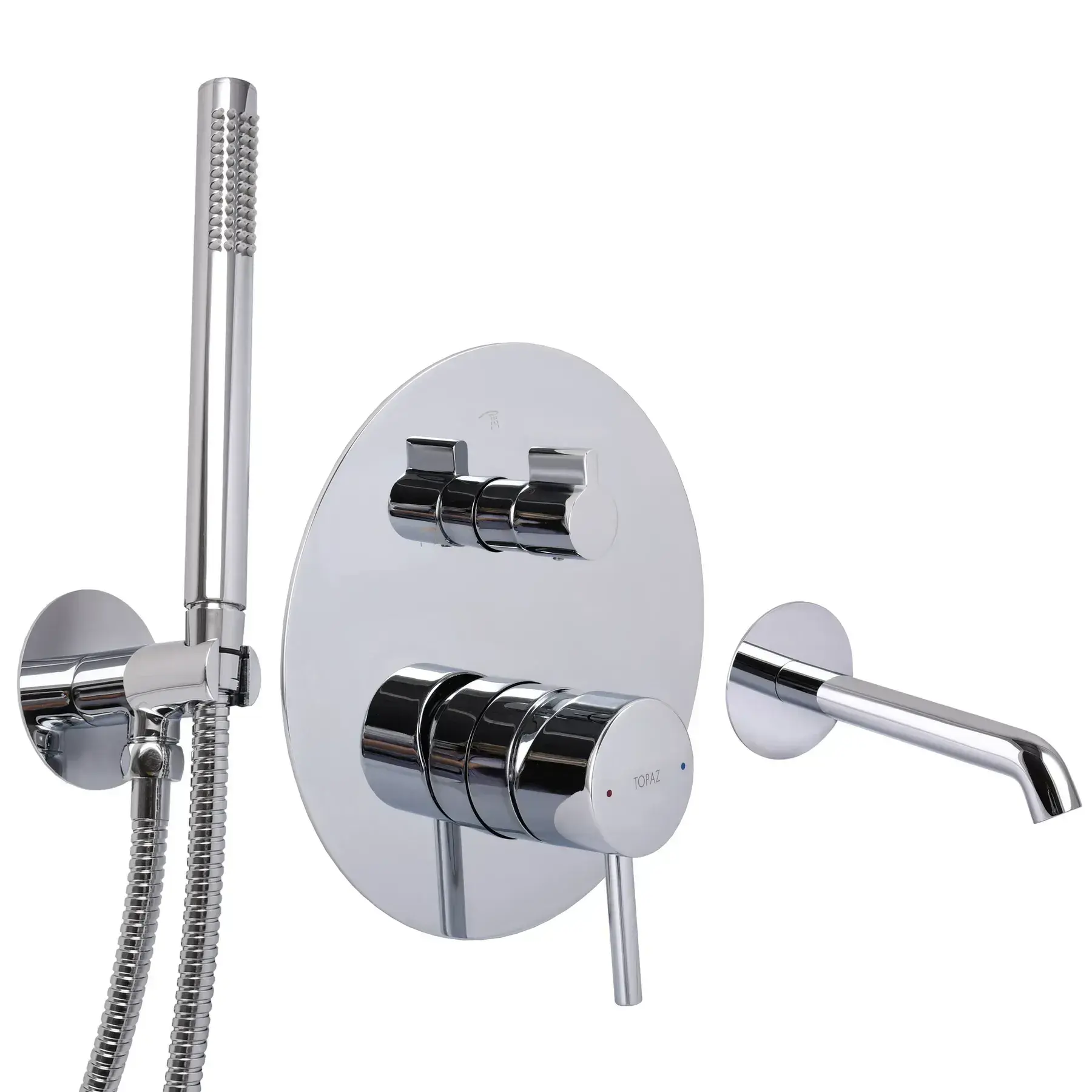 Смеситель для ванны TOPAZ Loft однорычажный Хром (TLF 32202-H39-C)