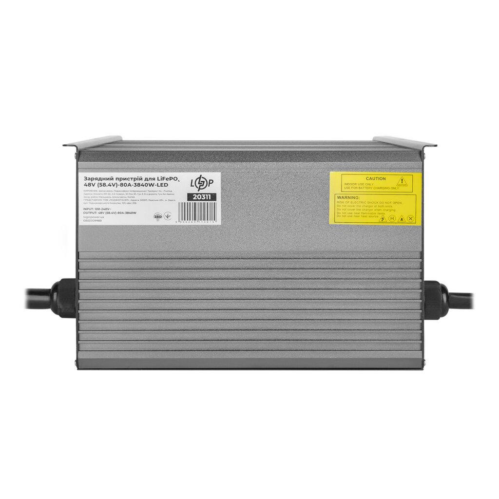 Зарядное устройство LogicPower для аккумуляторов LiFePO4 48V 58,4V 80A 3840W LED (23789840)