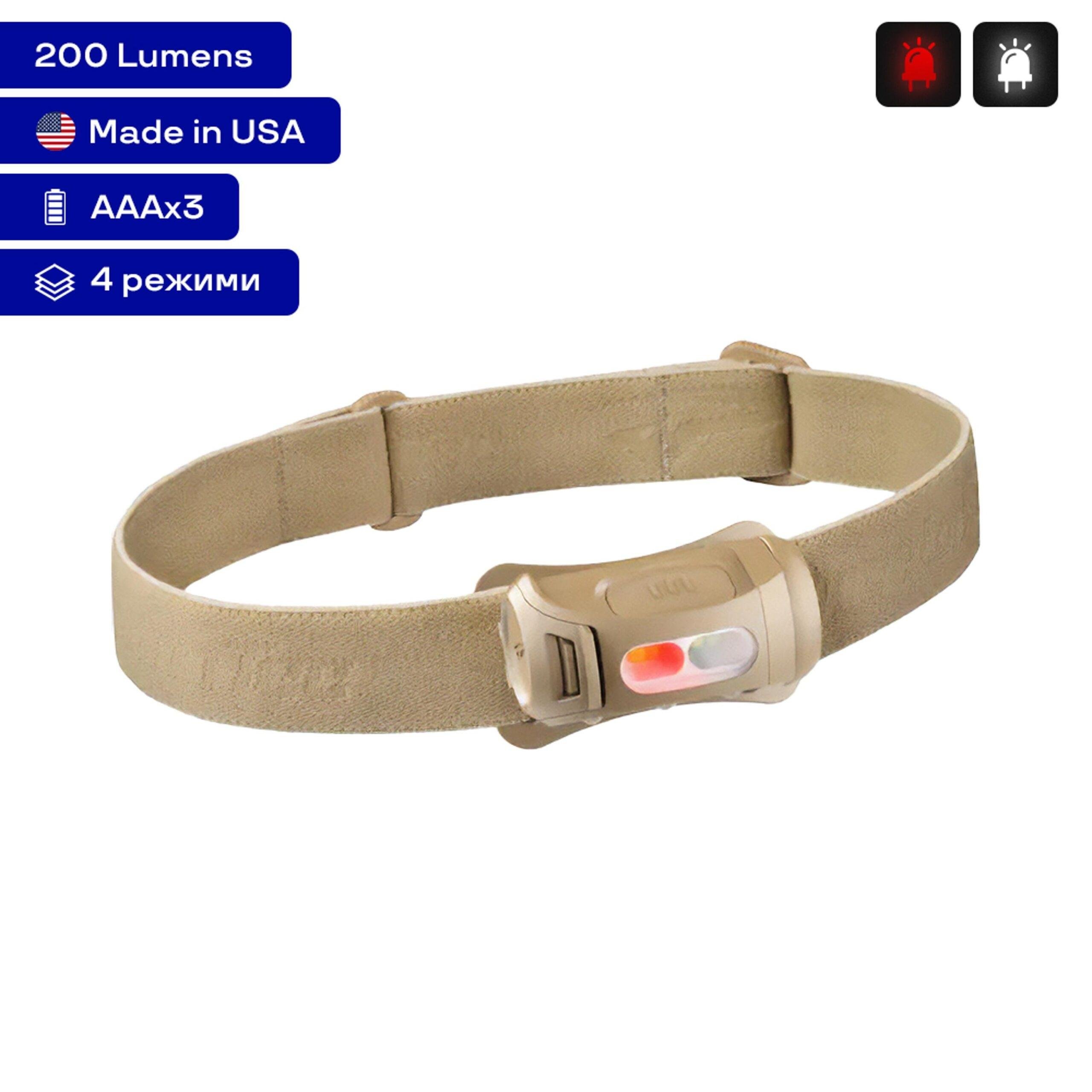 Фонарь налобный Princeton Tec Fred 200Lm Coyote - фото 3