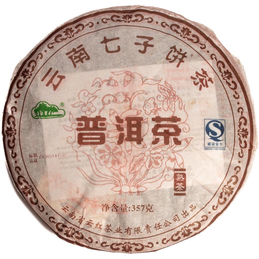 Чай Шу Пу Эр Цветы Лотоса 2009 г, 357 г