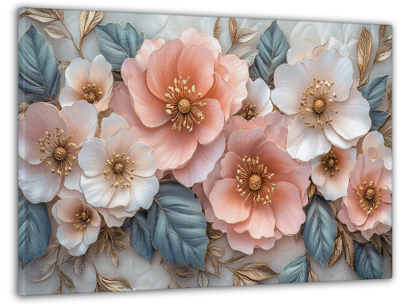 Картина на полотні Mako кришталева ніжність квітів 60x100 см (MK10544)