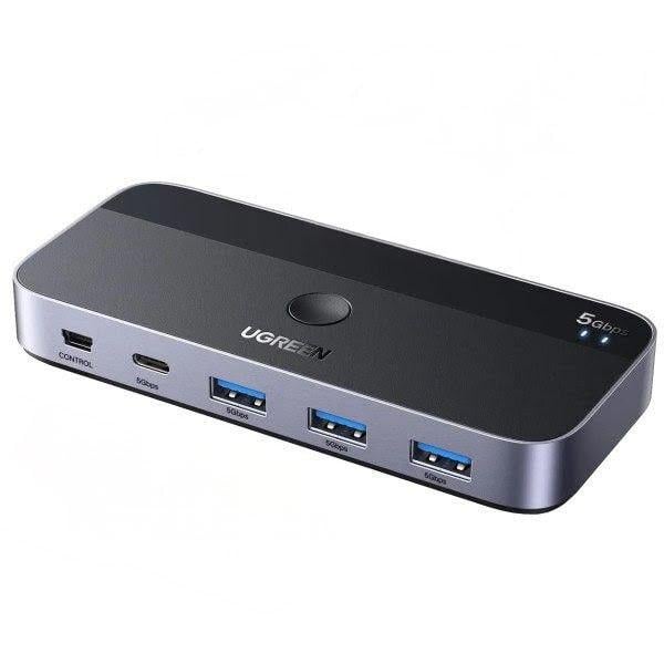 Док-станція UGREEN CM662 з додатковим живленням та пультом керування Black/Grey (15705)