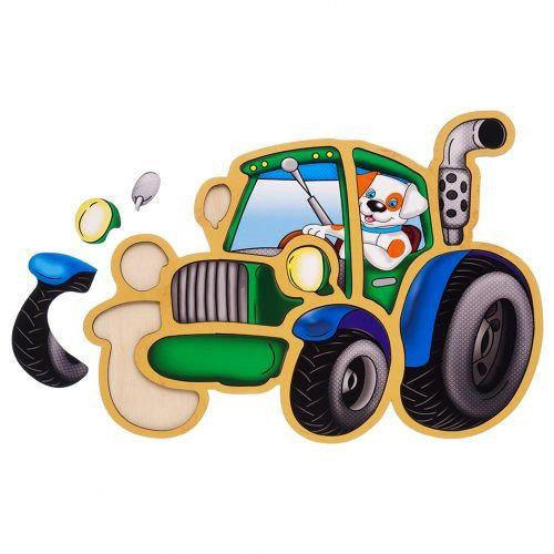 Пазл контурний Трактор (7335)