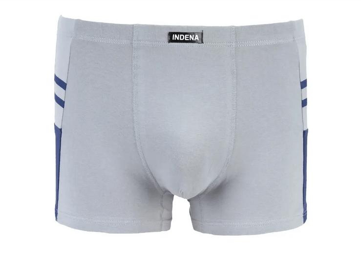 Мужские боксеры стрейчевые INDENA 4XL р. 52-54 2 шт. Светло-серый (81070)
