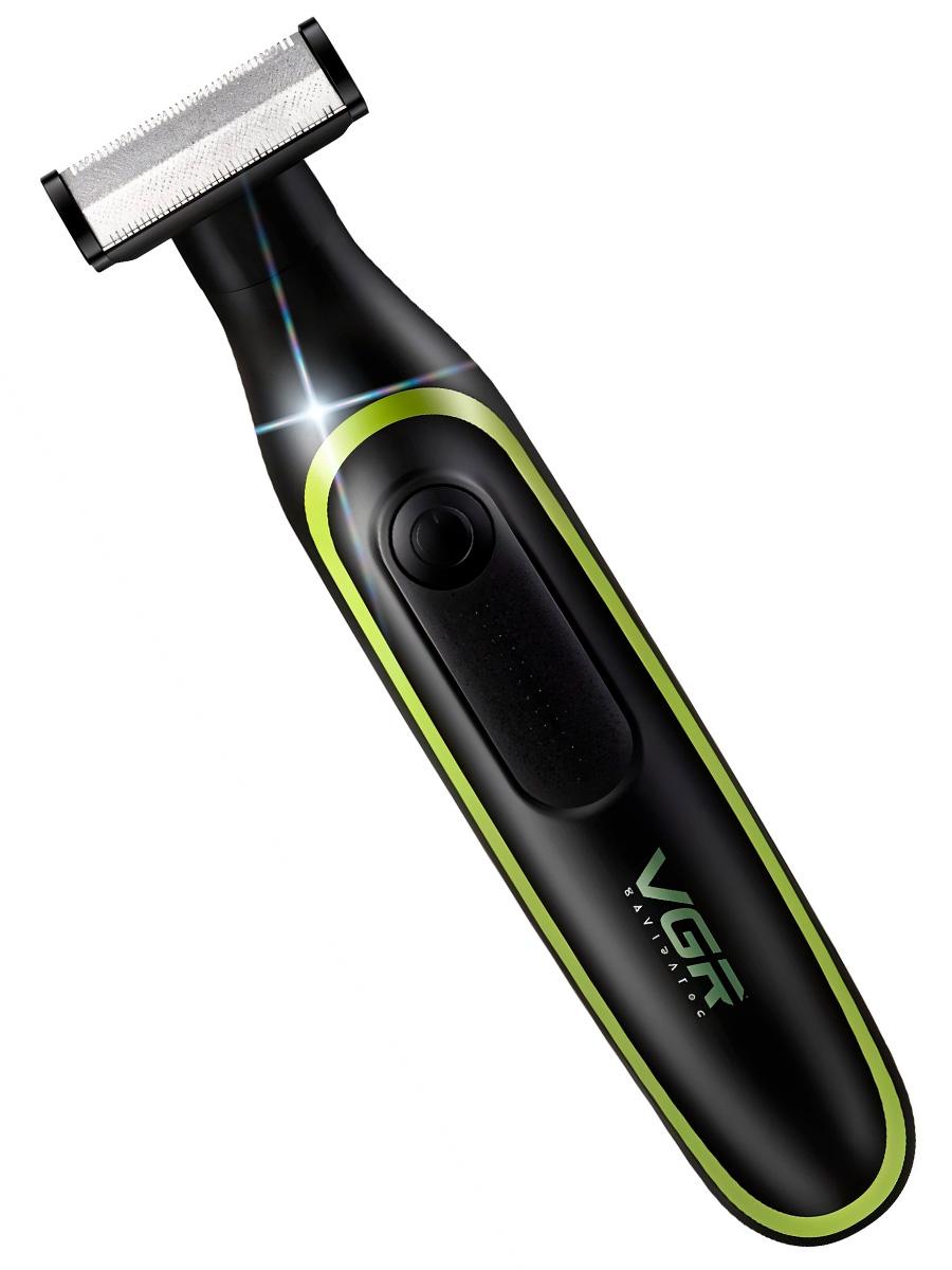Тример для бороди та вусів VGR V-017 бездротовий зі змінними насадками акумуляторний (562665651)