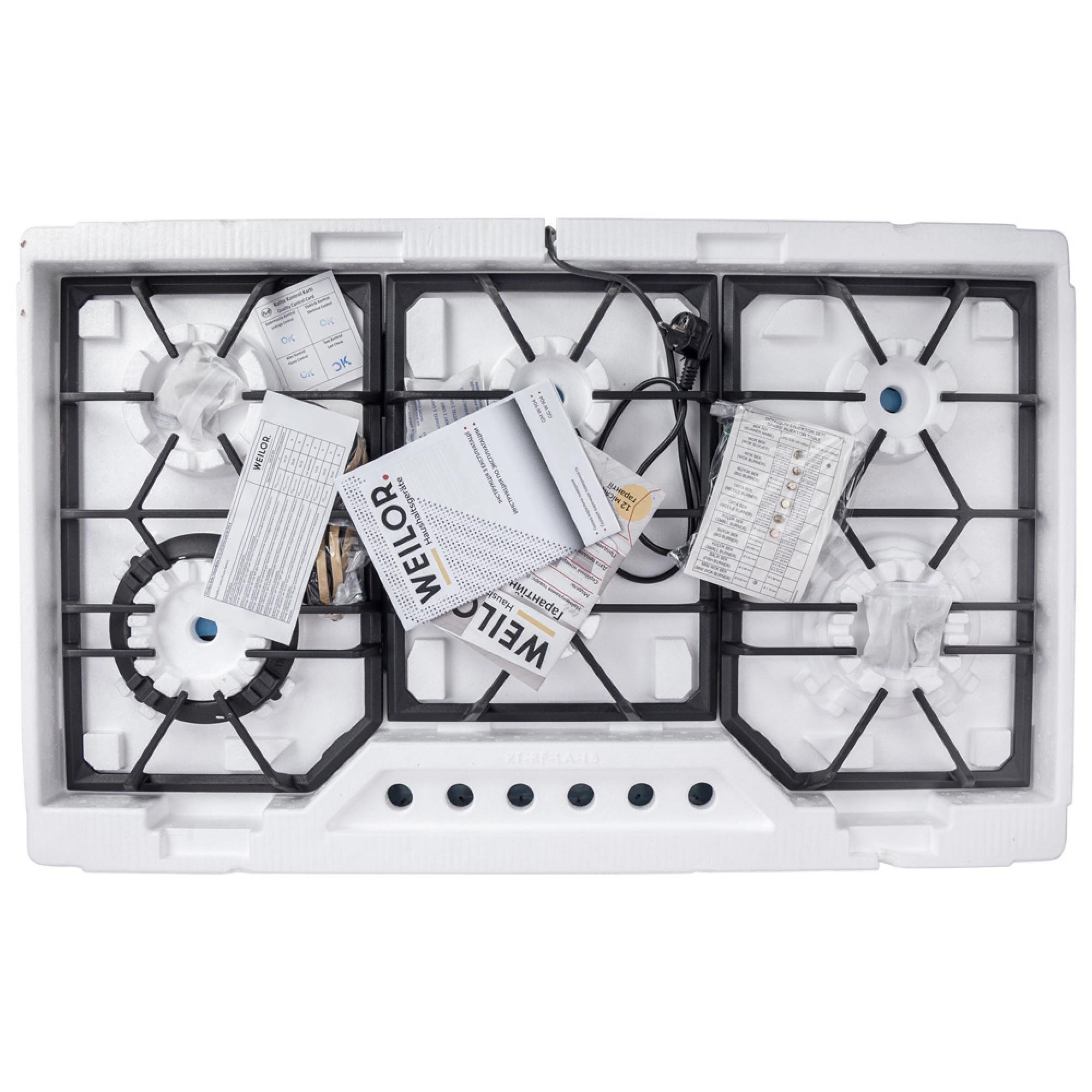 Варочная поверхность газовая WEILOR GM W 904 SS - фото 12 Варочная поверхность газовая WEILOR GM W 904 SS - фото 12