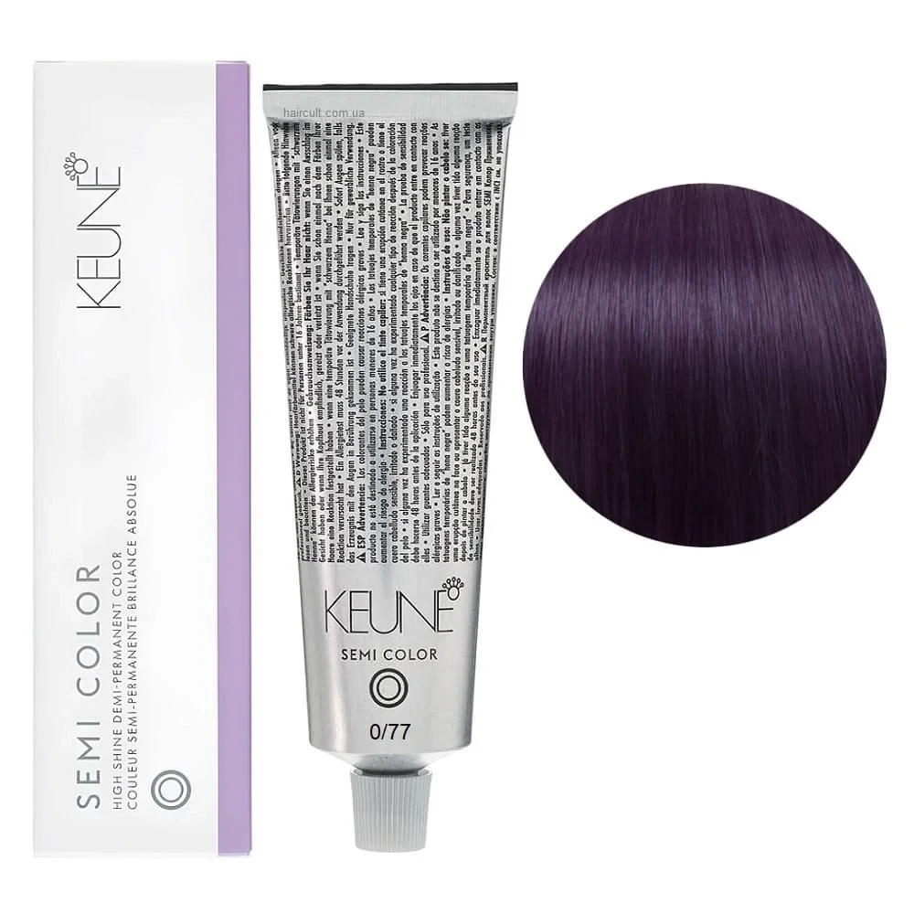 Краска тонирующая безаммиачная для волос Keune Semi Color 0.77 Violet 60 мл