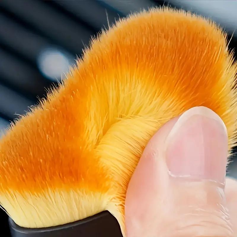 Щетка для детейлинга чистки салона авто универсальная с мягкой щетиной 10x4,5 см Черный (D-0045) - фото 3