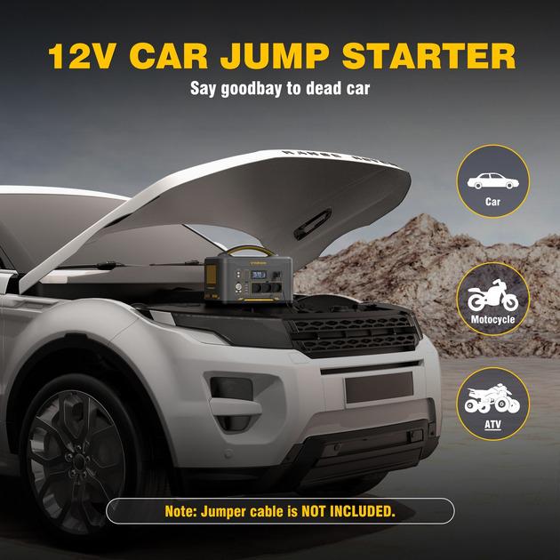 Зарядная станция VTOMAN Jump 1000 LiFePo4 1408 Вт/ч 1000W 2000W Peak - фото 3