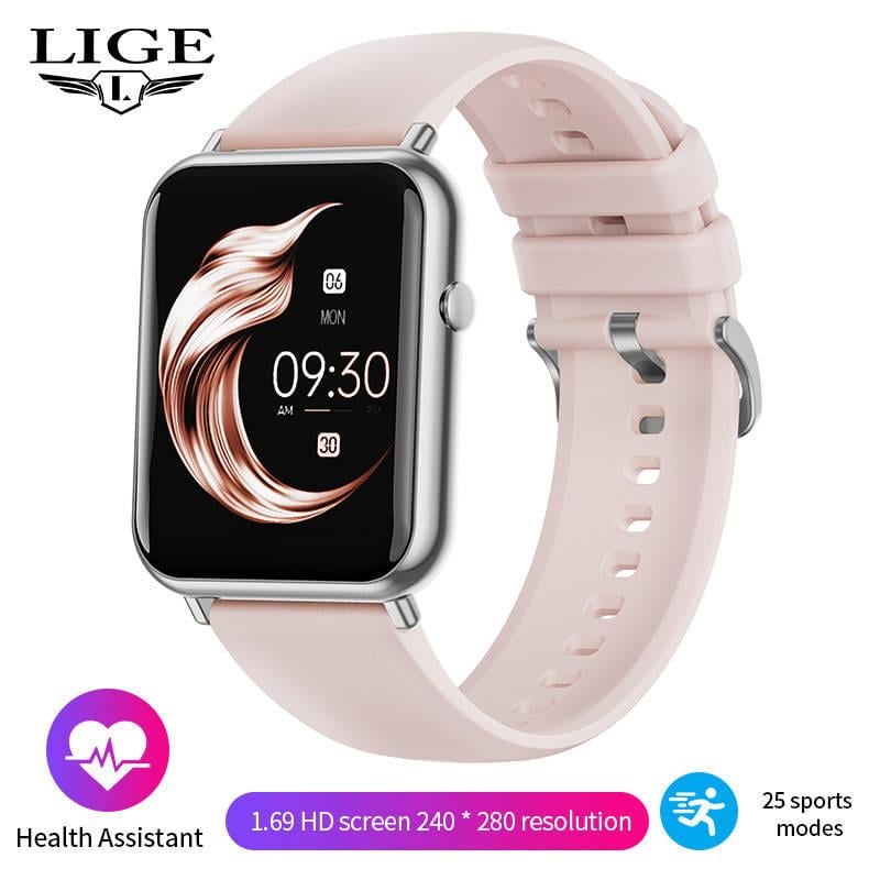 Смарт-часы LIGE Active Pro с мониторингом сердечного ритма и дополнительным ремешком - фото 2