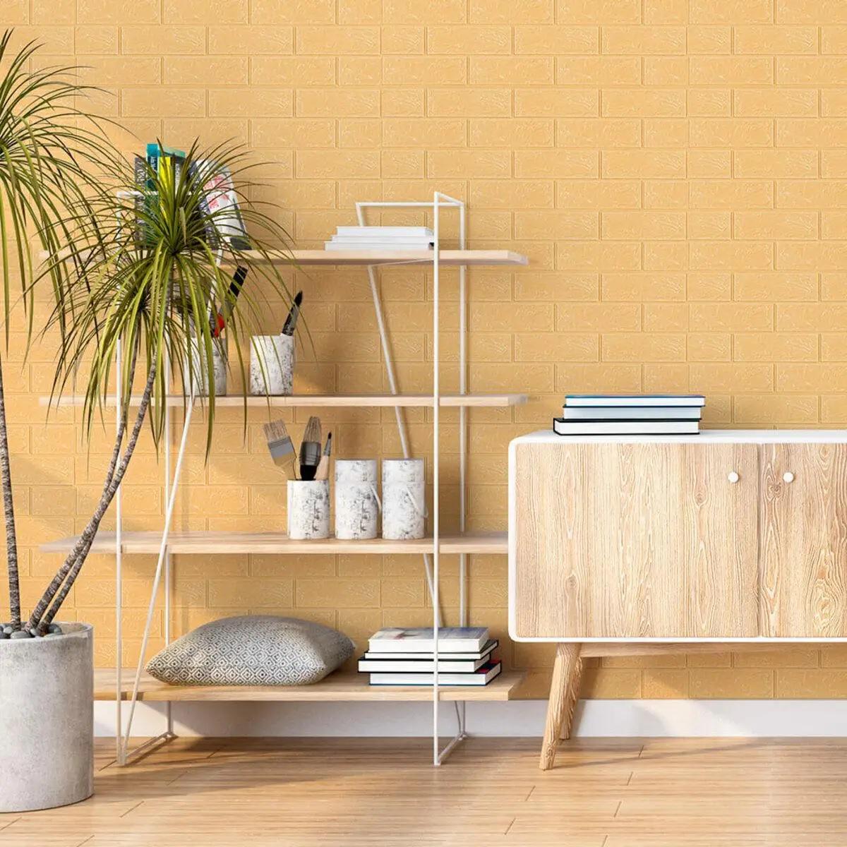 3D-рулон декоративна самоклеюча під цеглу 5000x700x4 мм Бежевий (BN4-002-5) - фото 2 3D-рулон декоративна самоклеюча під цеглу 5000x700x4 мм Бежевий (BN4-002-5) - фото 2