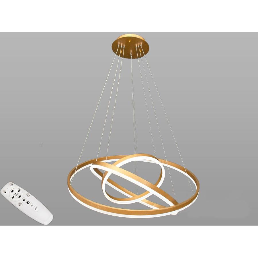 Люстра современная светодиодная с димером 160W Золотой (D8174-800/600/400G dimmer) Люстра современная светодиодная с димером 160W Золотой (D8174-800/600/400G dimmer)