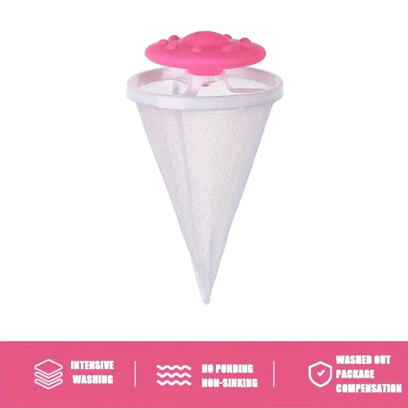 Фильтр-мешок для сбора мусора и ворса в стиральную машину 1 шт. Розовый - фото 2 Фильтр-мешок для сбора мусора и ворса в стиральную машину 1 шт. Розовый - фото 2