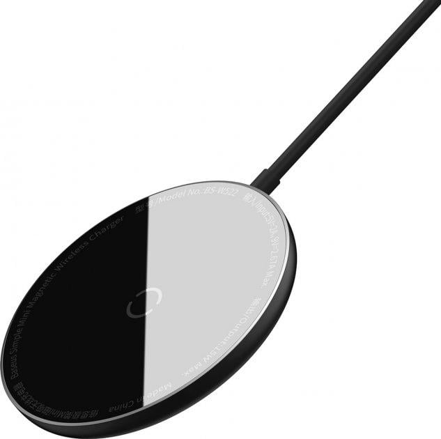 Зарядное устройство беспроводное BASEUS Simple Mini Magnetic Wireless Charger Type-C 1,5 м Black