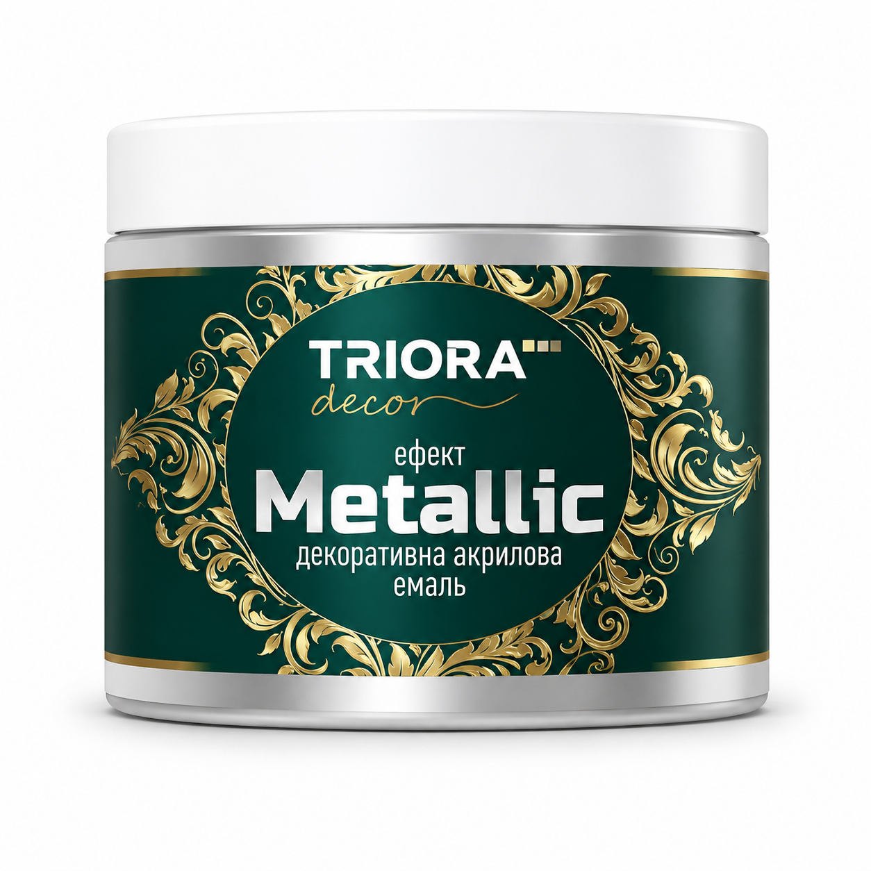Эмаль декоративная акриловая Triora 0,4 кг Графит (3150871393)
