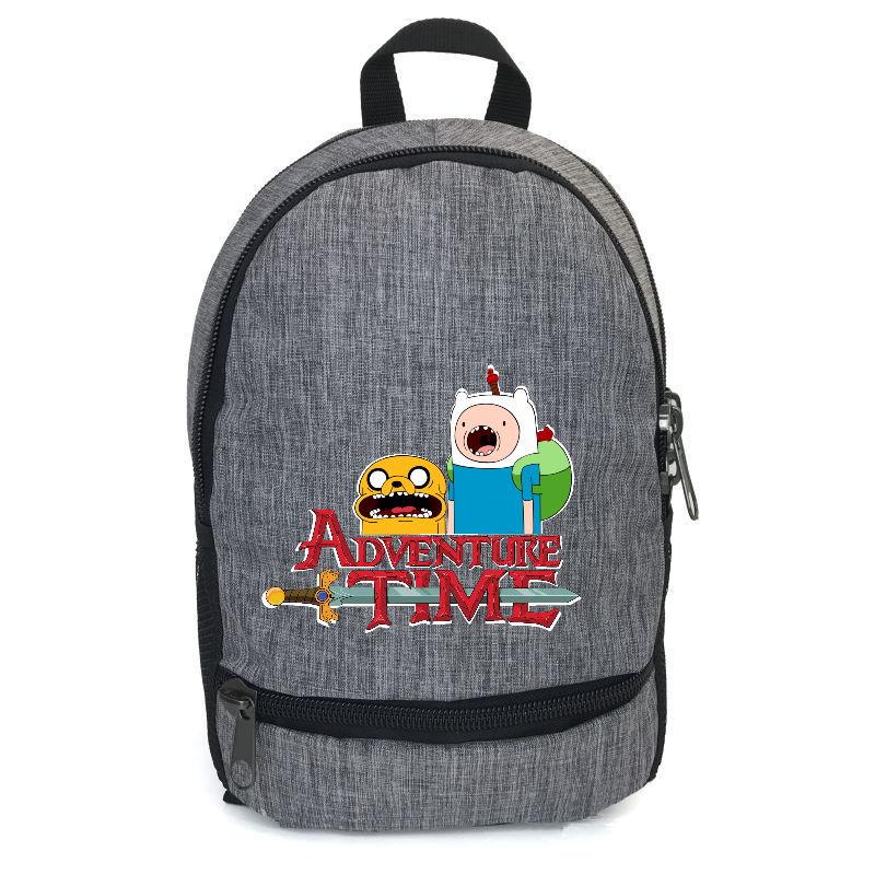Шкільний рюкзак підлітковий Cappuccino Toys з принтом Adventure time-005 12,5 л Сірий (1404954840)