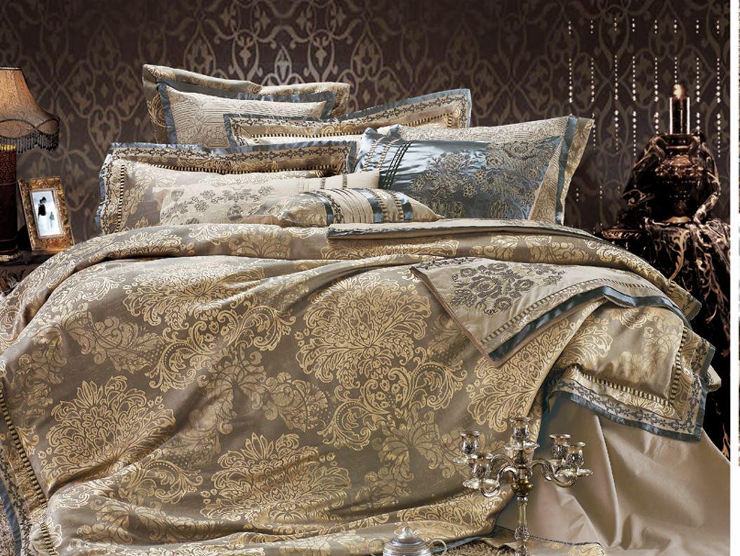 Комплект постельного белья Word of Dream FSM108 жаккард сатин семейный 2х150х215 см Разноцветный (12106)
