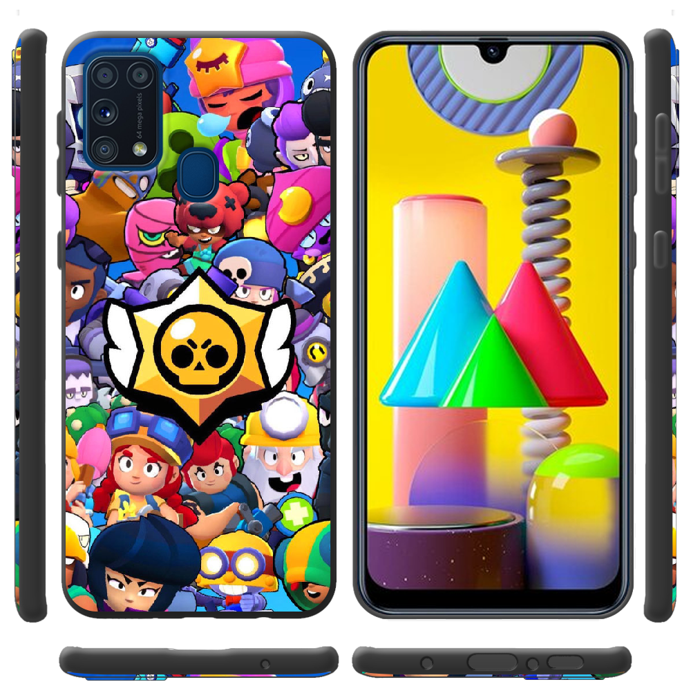 Чохол Boxface Samsung M315 Galaxy M31 Brawl Stars Чорний силікон (39091-up2389-39654) - фото 2