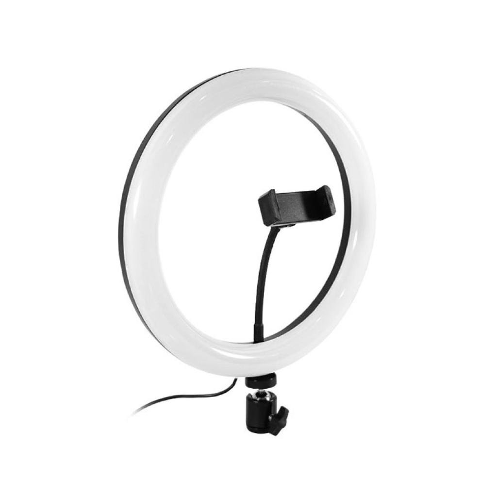 Кольцевая лампа Lesko L-26-10-H1LED с держателем для телефона (1378994)