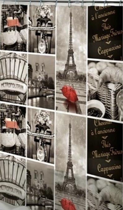 Шторка для ванной PEVA Paris из полимерного материала 180х180 см (4866947) Шторка для ванной PEVA Paris из полимерного материала 180х180 см (4866947)