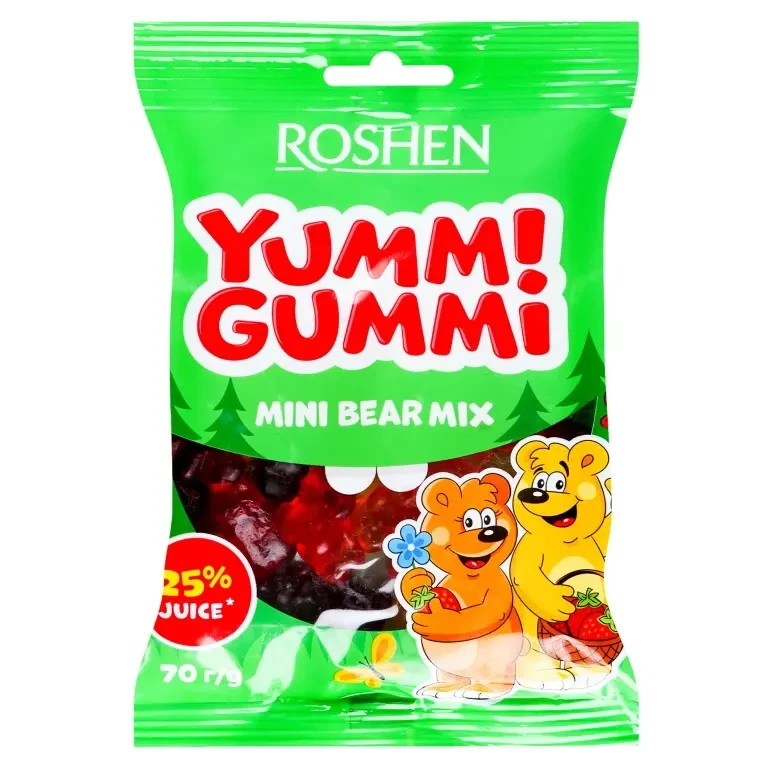 Цукерки желейні Yummi Gummi Mini Bear Mix 70 г (2313760558)