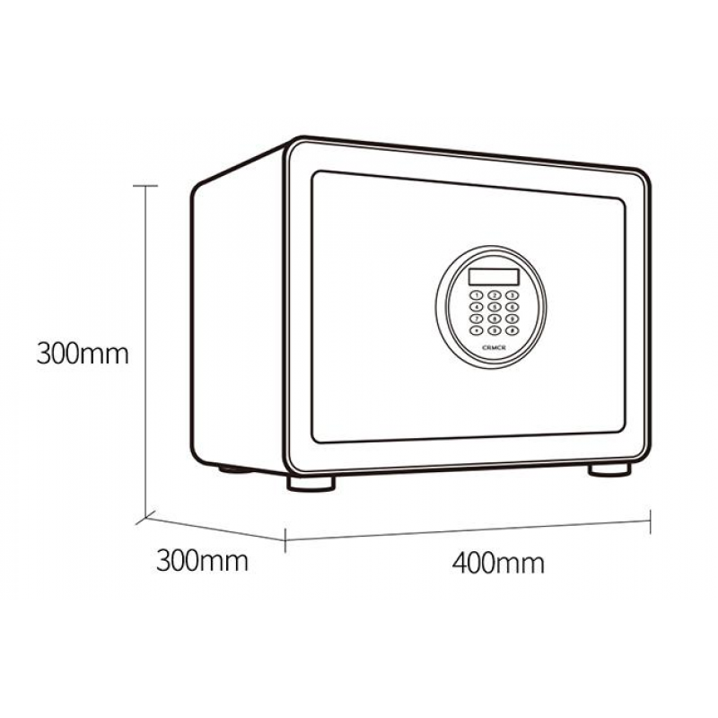 Сейф електронний CRMCR BGX-D1-30M Black - фото 3