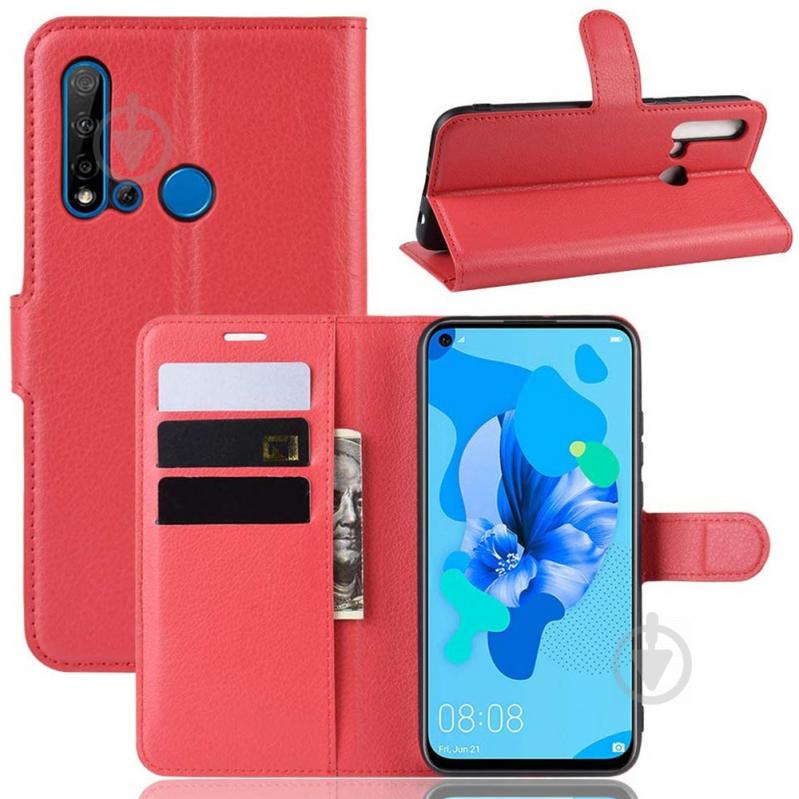 Чохол-книжка Litchie Wallet для Huawei P20 Lite 2019 / Nova 5i Red (hub_XSvy88193) - фото 2