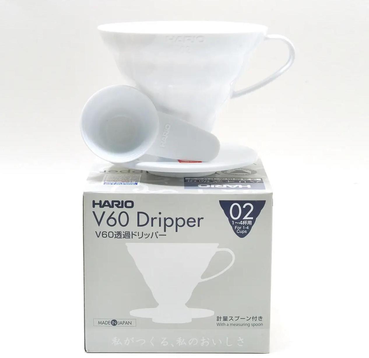 Пуровер для приготовления кофе пластиковый Hario 400 мл Белый (VDR-02-W) - фото 5 Пуровер для приготовления кофе пластиковый Hario 400 мл Белый (VDR-02-W) - фото 5