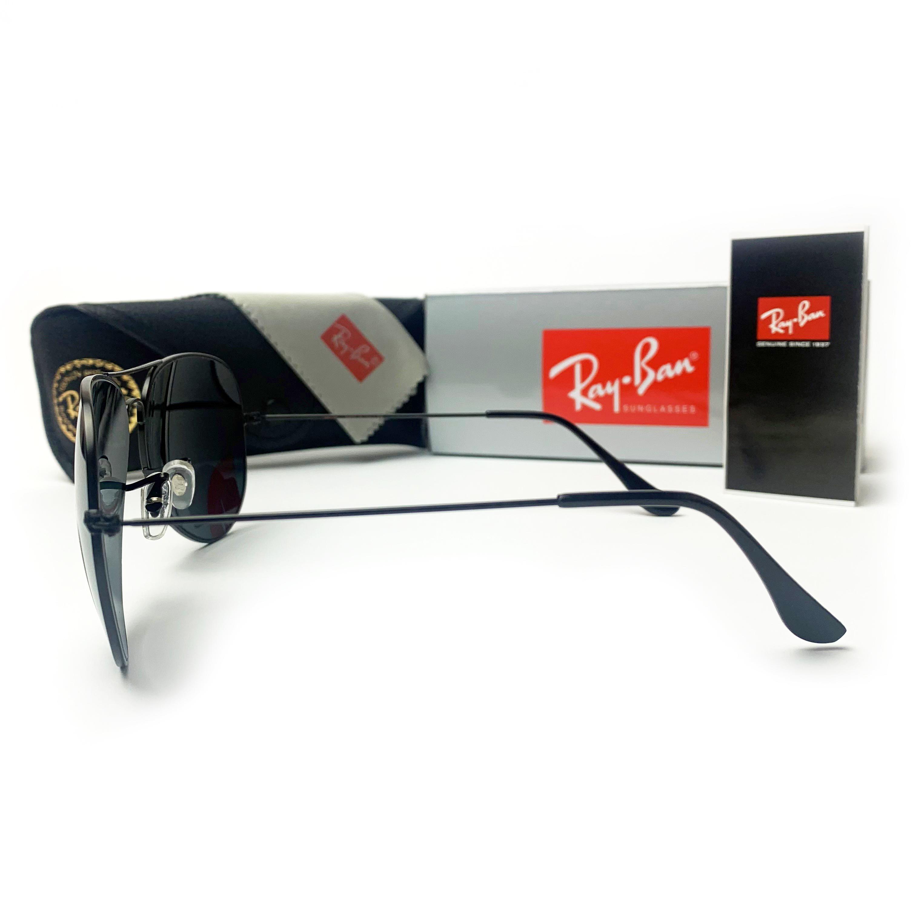 Солнцезащитные очки Aviator 3026 капли Черный - фото 3