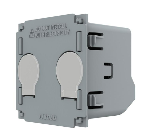 Вимикач-механізм Livolo сенсорний 2 канали Wi-Fi (VL-FC2NY-2G)