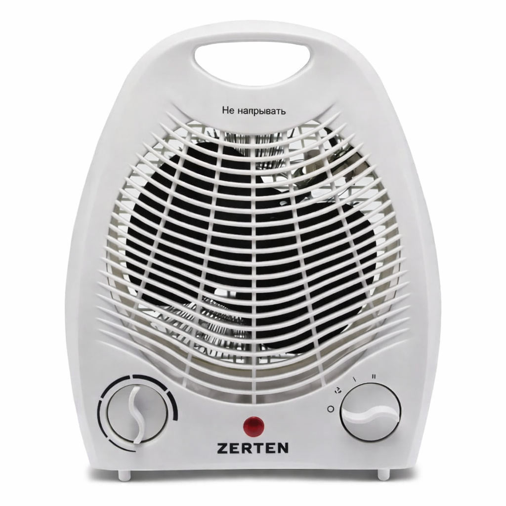 Тепловентилятор Zerten ZTV-20 2000 Вт з термостатом 3 режими до 20 м2 Білий (31840434)