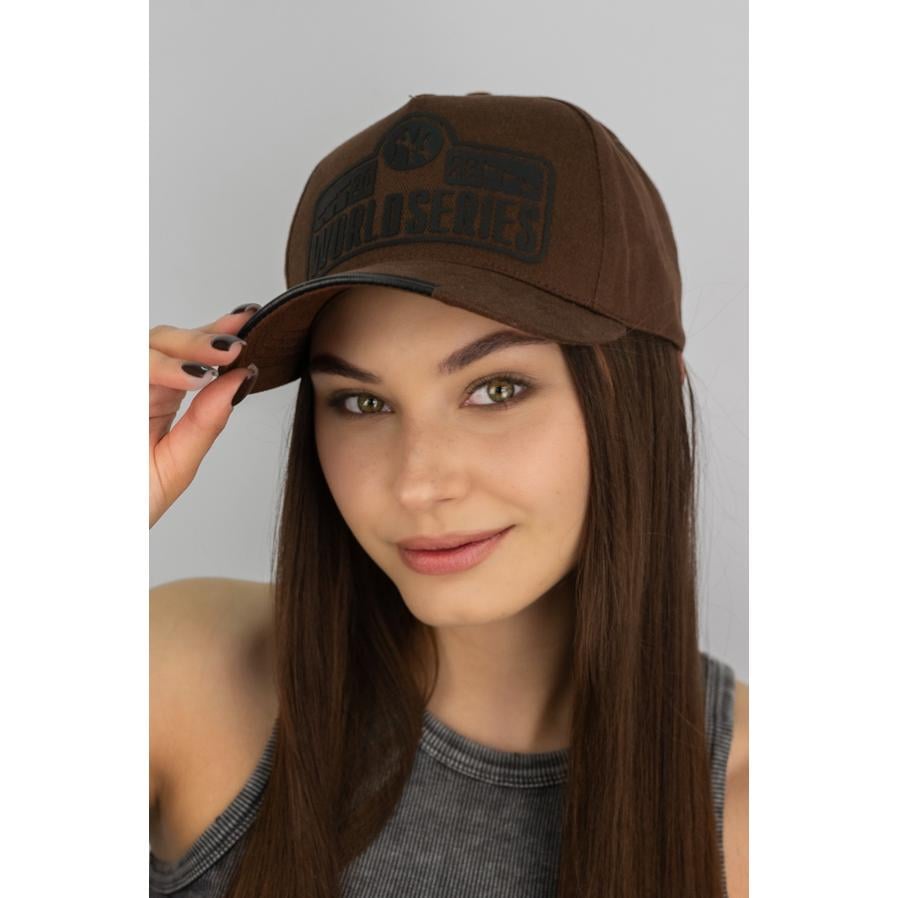 Бейсболка женская с накаткой котоновая на регуляторе Braxton 1551 One size Коричневый (301968)