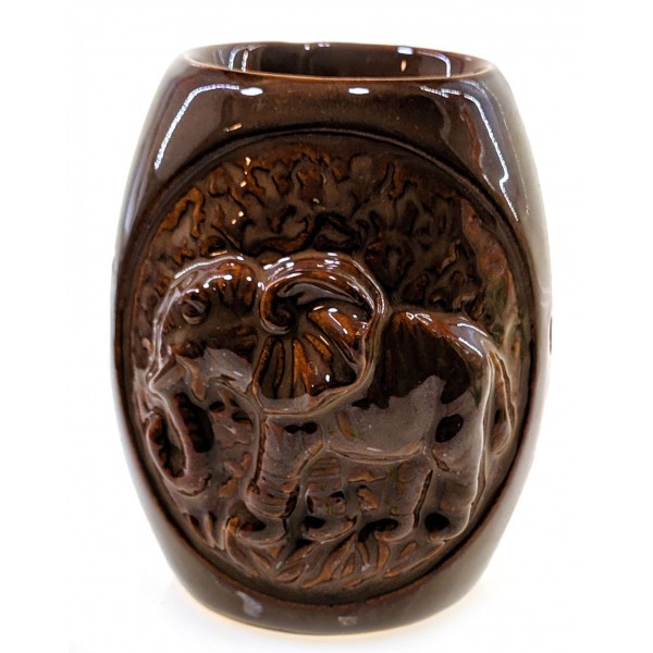 Аромалампа керамичеcкая Слон 12х9,5х8 см Коричневый