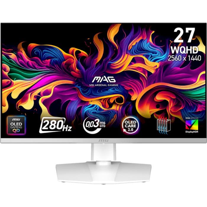 Монитор игровой MSI MAG 272QPW QD-OLED X28 White (32534567)