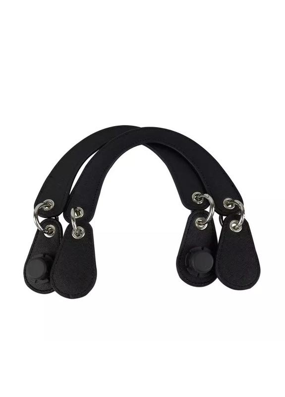 Ручки плоские короткие Curved Черный (12008)