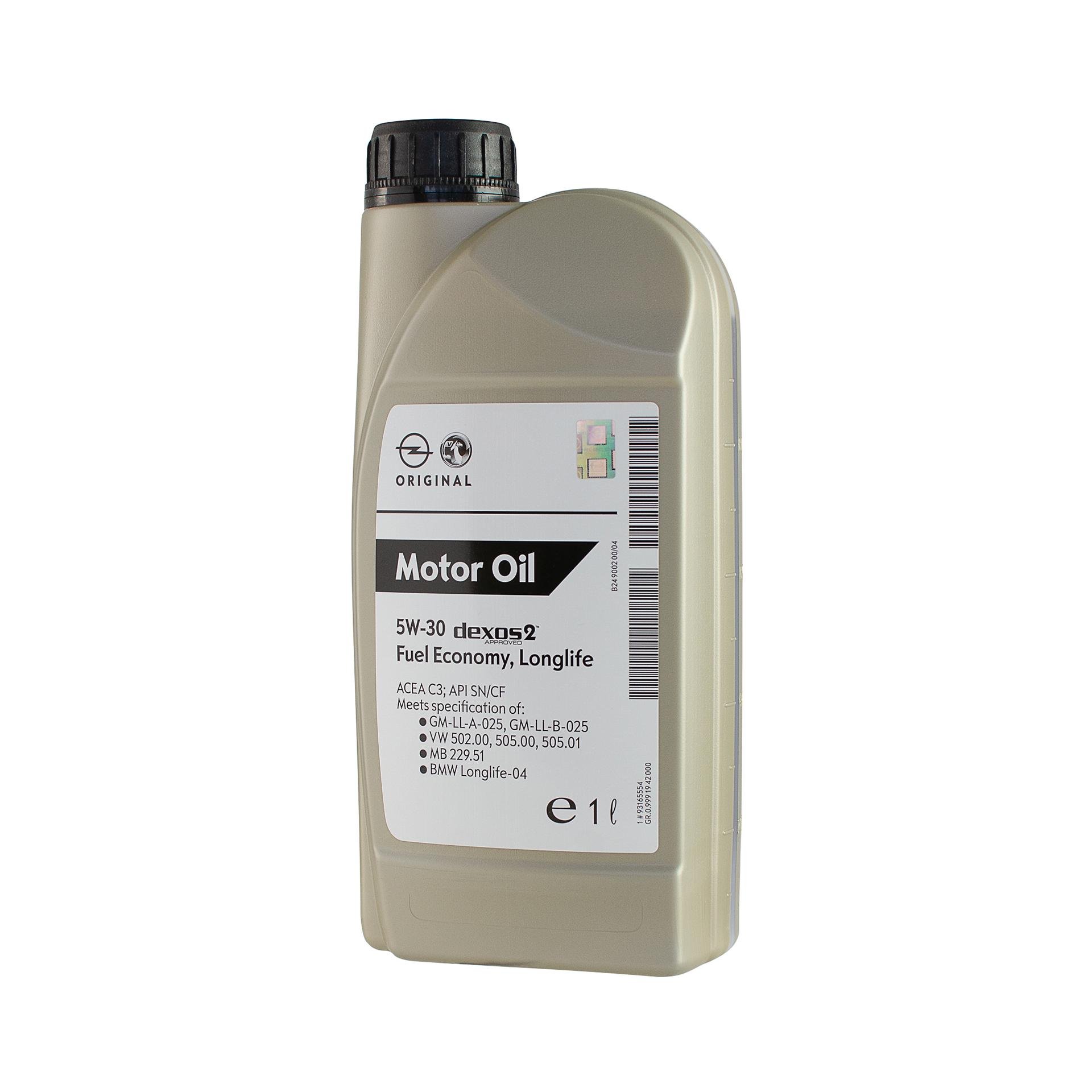 Моторное масло GM Dexos 2 5W-30 1 л