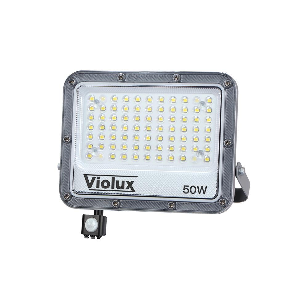 LED-прожектор Violux CARBON-S с датчиком 50W 5000K 6000 Lm IP65 (400232)