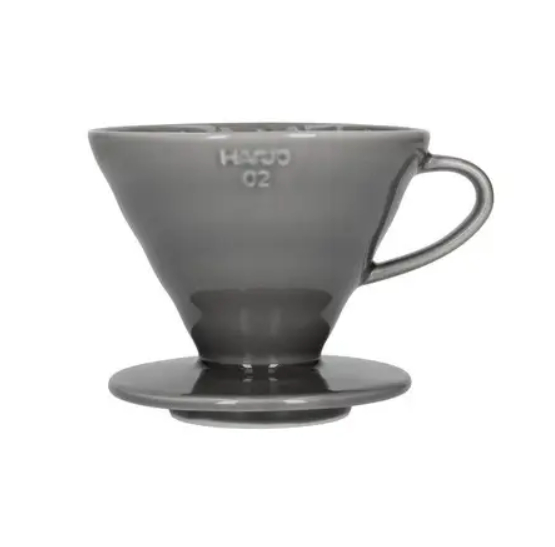 Пуровер керамический Hario V60 02 для приготовления фильтр-кофе 400 мл Grey (3VDC-02-GR-UEX)