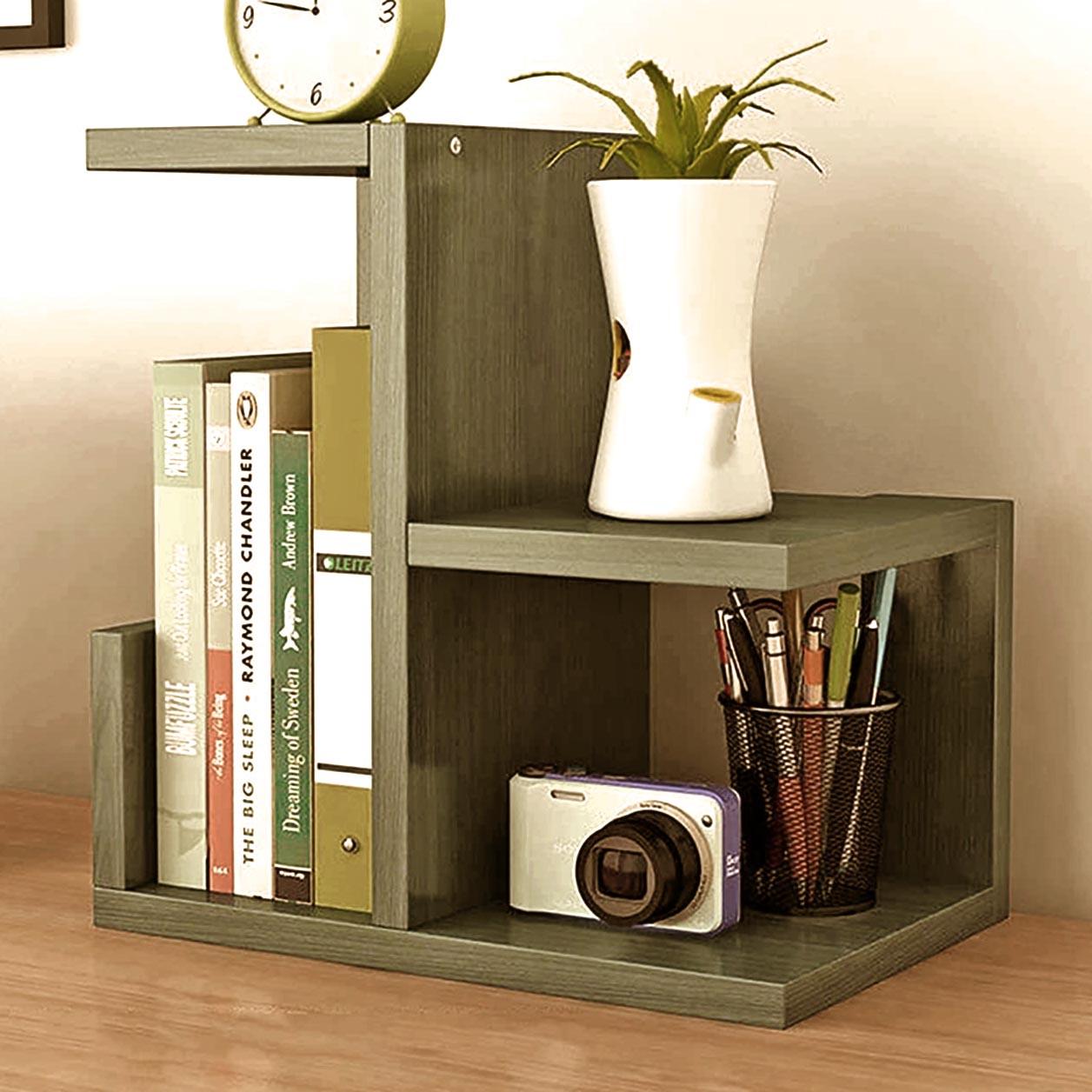 Полка книжная настольная из дерева Денсборн Маслина (КПА-028138)