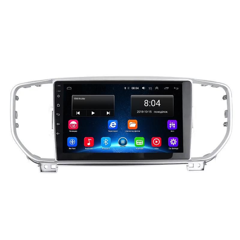 Автомагнитола штатная Lesko для Kia Sportage IV ver 2 2016-2018 9" 2/32Gb Wi-Fi GPS Base MOB