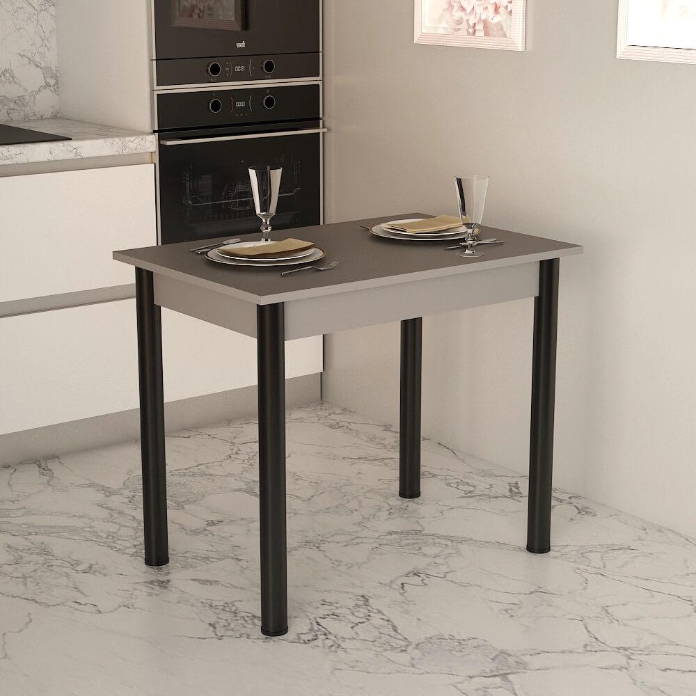 Стол кухонный Гамма стиль Модерн 900x600x730 мм Серый лава (11847)